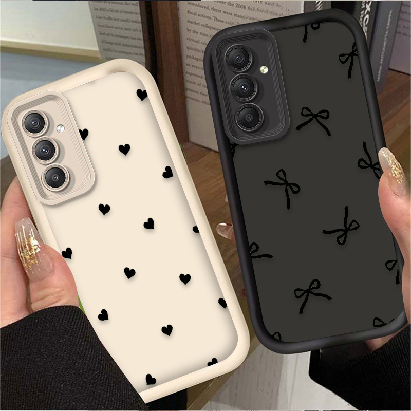 Phone Cases A14 Samsung - Étui noir avec nœud papillon en