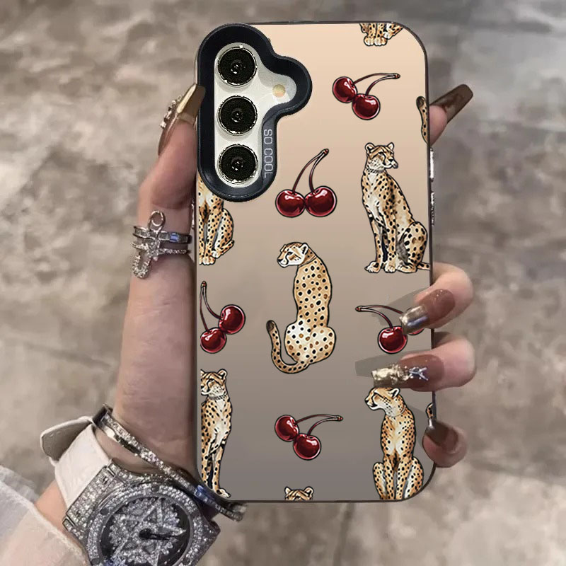 Phone Cases Cherry - Coque de téléphone Laser Design léopard