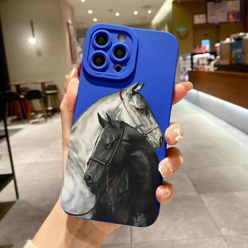 Phone Cases Horse - Coques de téléphone vintage en silicone