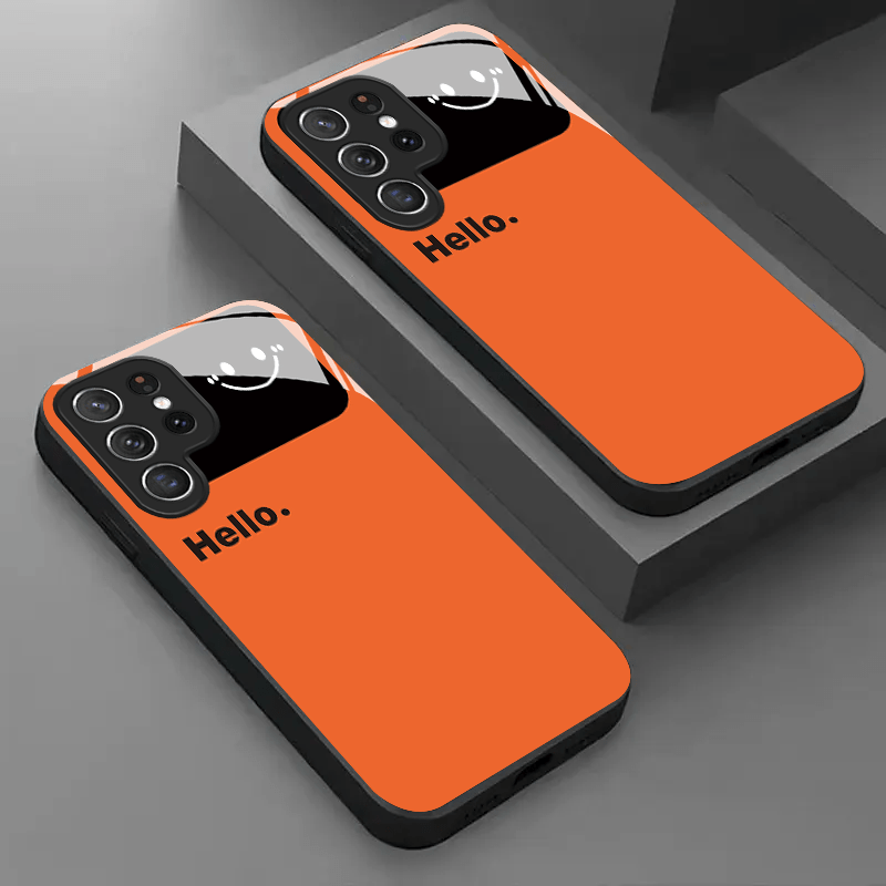 Phone Cases Orange - Coque de téléphone en verre orange
