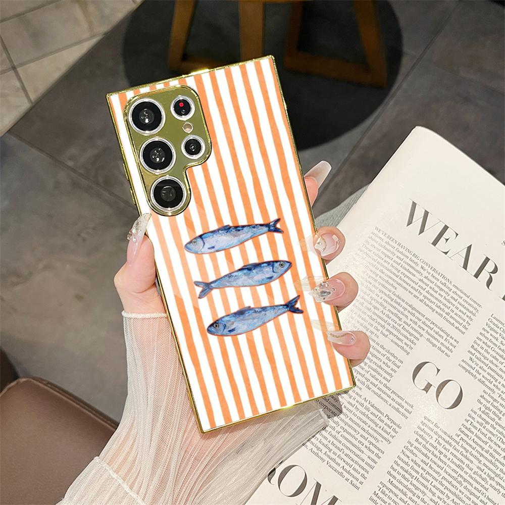 Phone Cases Metal - Coque de téléphone Ocean Life rayée