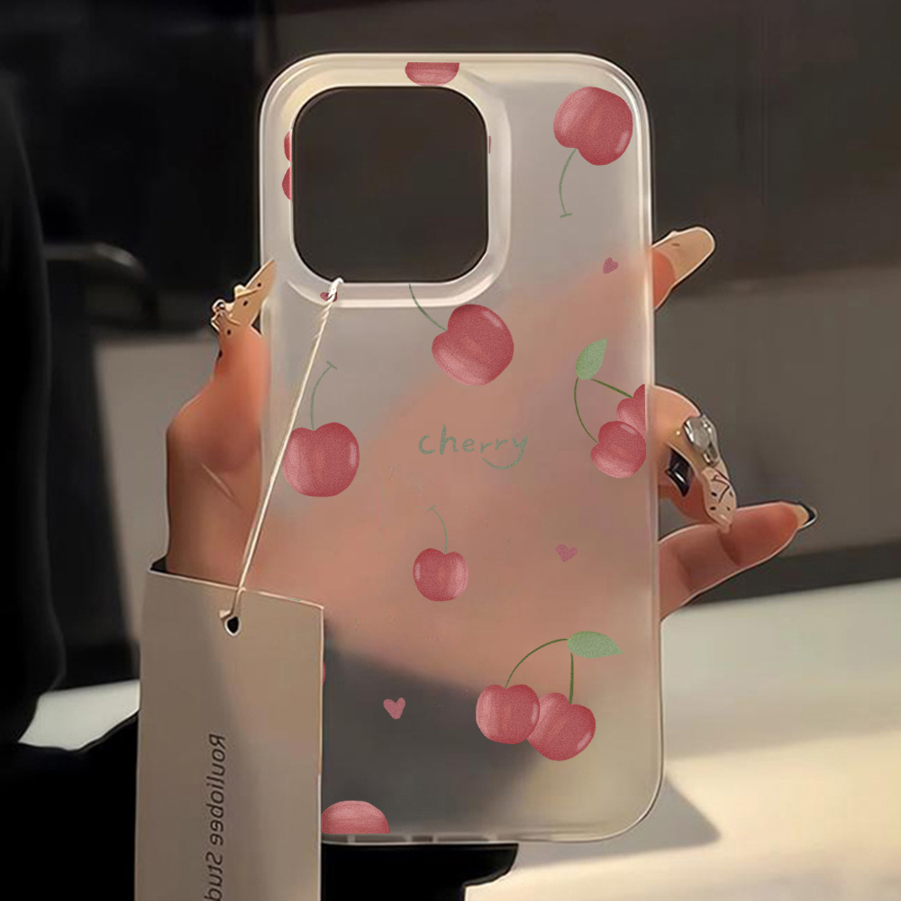Phone Cases Cherry - Coque de téléphone transparente motif cerise