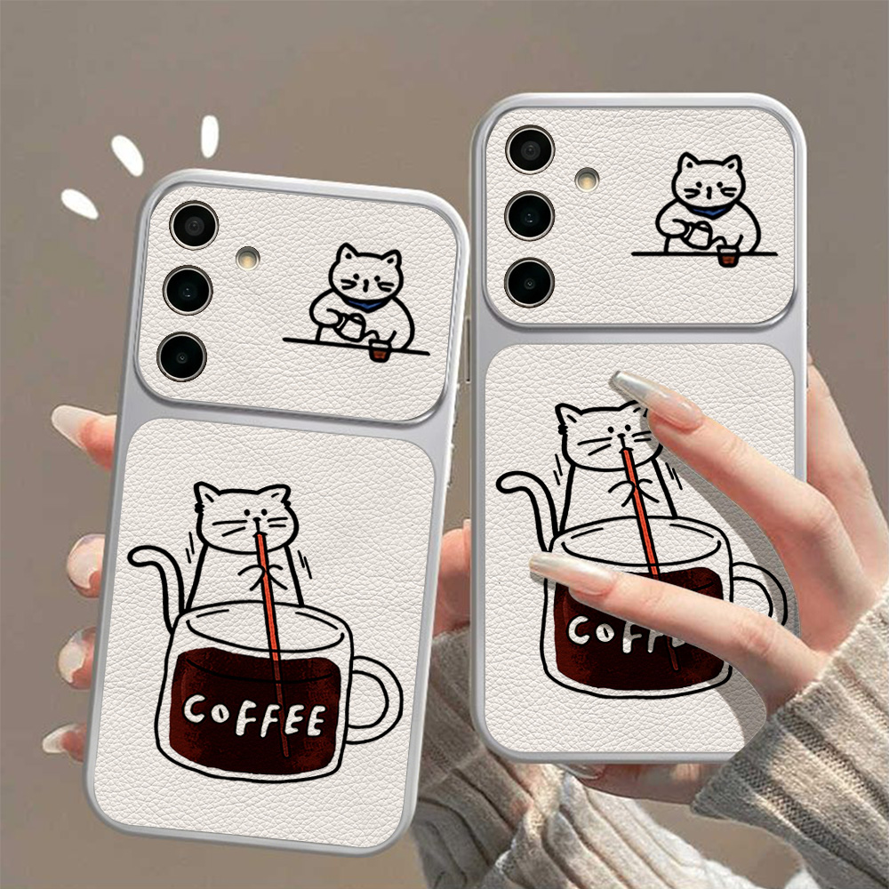 Coque de téléphone motif chat  - Phone Cases Leather avis et prix