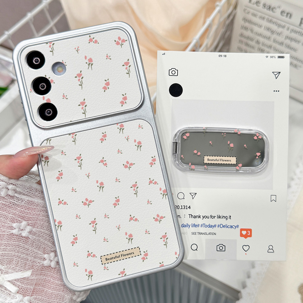 Coque de téléphone rose à moti - Phone Cases Leather avis et prix