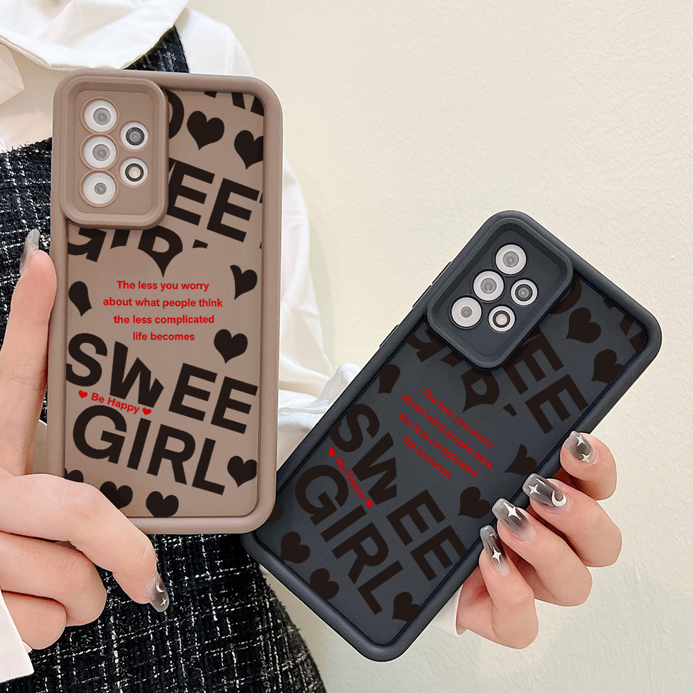 Coque en silicone créative mot - Phone Cases A14 Samsung avis et prix