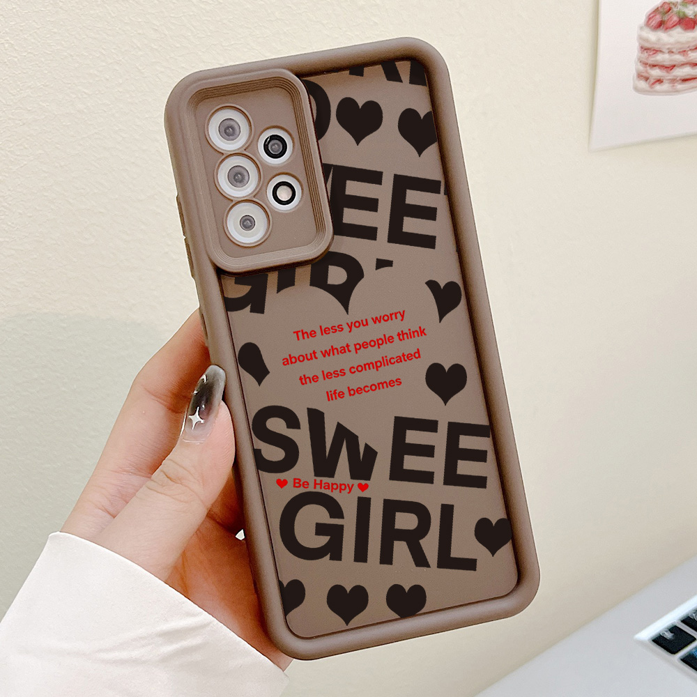Coque en silicone créative mot - Phone Cases A14 Samsung avis et prix